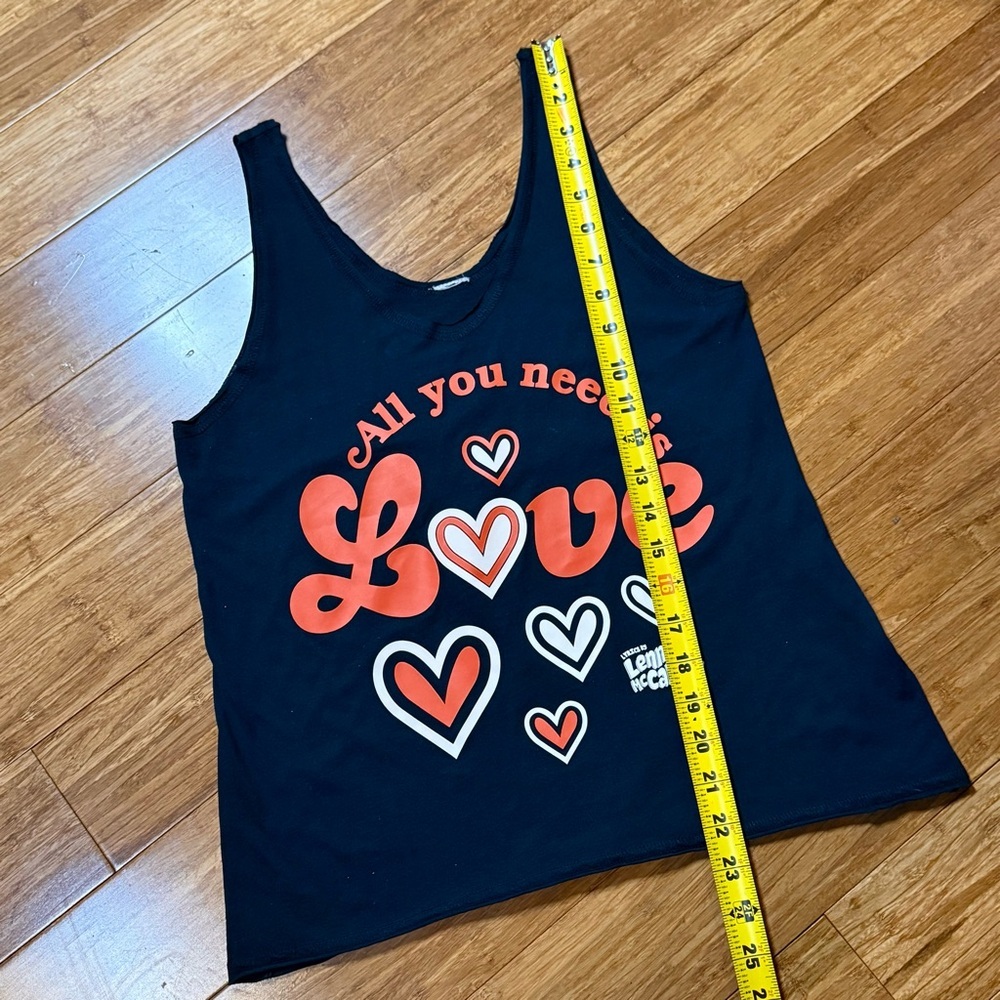 Zumba All You Need Is Love Graphic Black Red Zumba Wear Tank Valentine’s Day XS - Picture 4 of 6